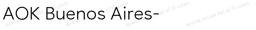 AOK Buenos Aires字体转换